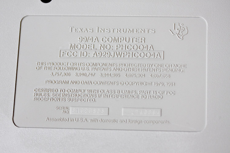 Texas Instruments TI-99/4A QI